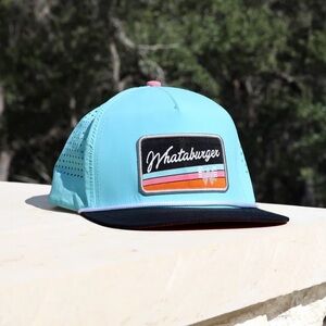 WHATABURGER - Retro Aqua Staunch Collection  Rope Hat